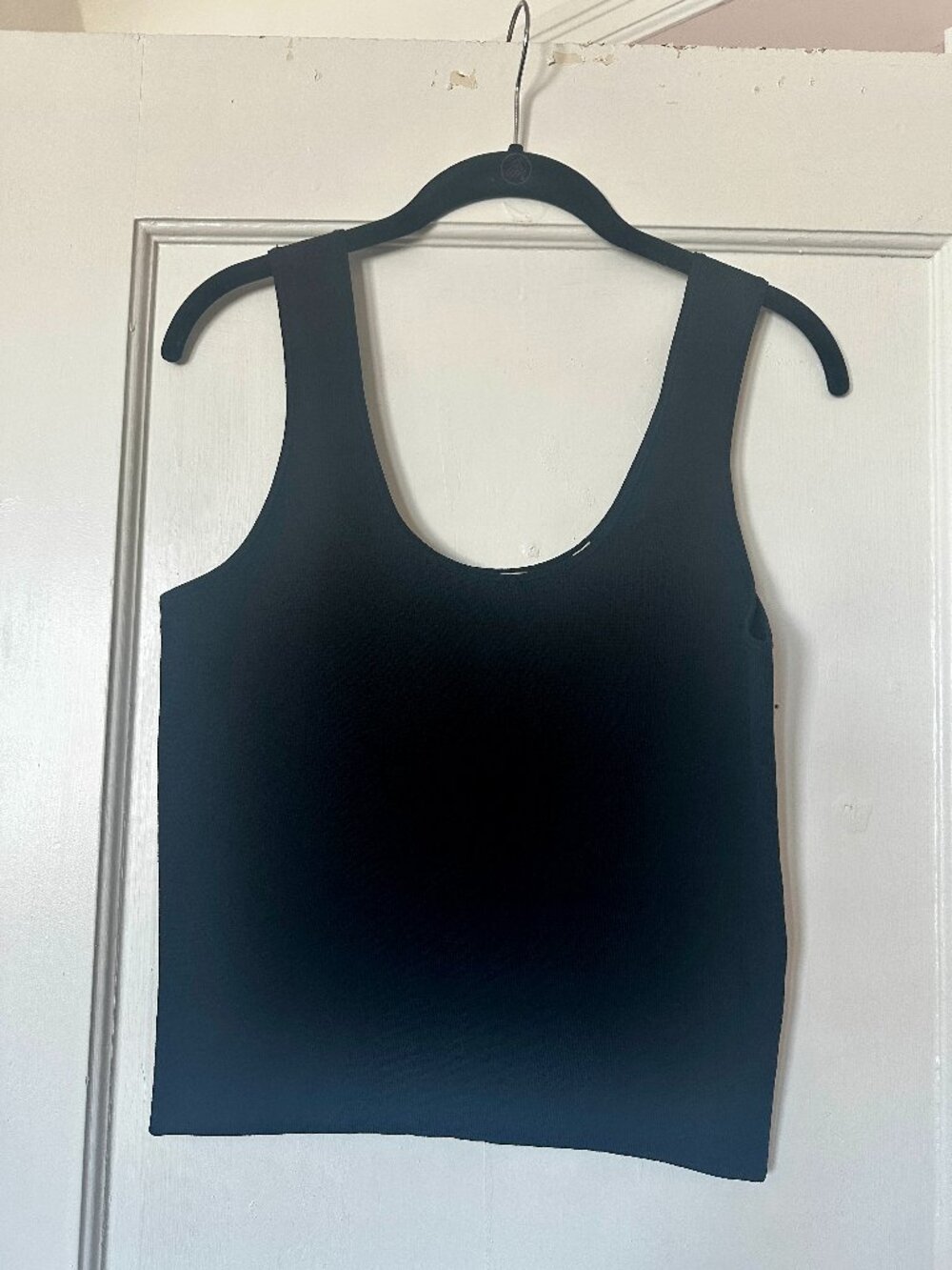 Vince Black Scoop Neck Tank Top Knit Size Medium
